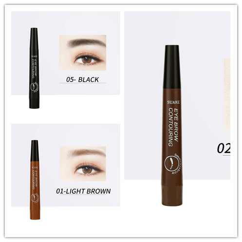 Four-headed Eyebrow Pencil Long-lasting No Blooming-d50b0579c71d98fa02ebda187d35693
