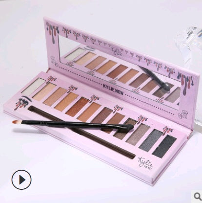 Kelly 12 color eyeshadow Kelly eyeshadow Kelly matte eyeshadow-429d5d97a385b5986a4f09a2faee4645