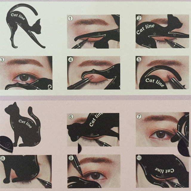 Eye shadow eyeliner makeup tool cat eye card-48c7862927c659c1c11a918dccaab5bb