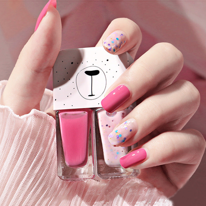 Two In One Nail Polish Set Creative Baking Free Quick Drying Long Lasting No Fade Frosted Double Colored Nail Manicure Oil-3a7eff3d2d58fb12a7c2c1e2ce885878