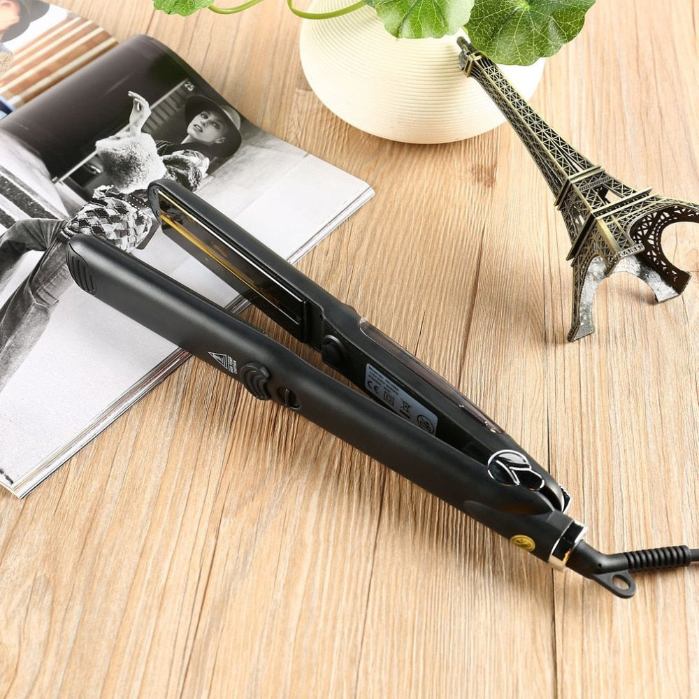 Steam Function Flat Iron Tourmaline Ceramic Vapor Professional Hair Straightener with Argan Oil Infusion Straightening Irons-f6e2a0b354084bd13af806a30e57633b