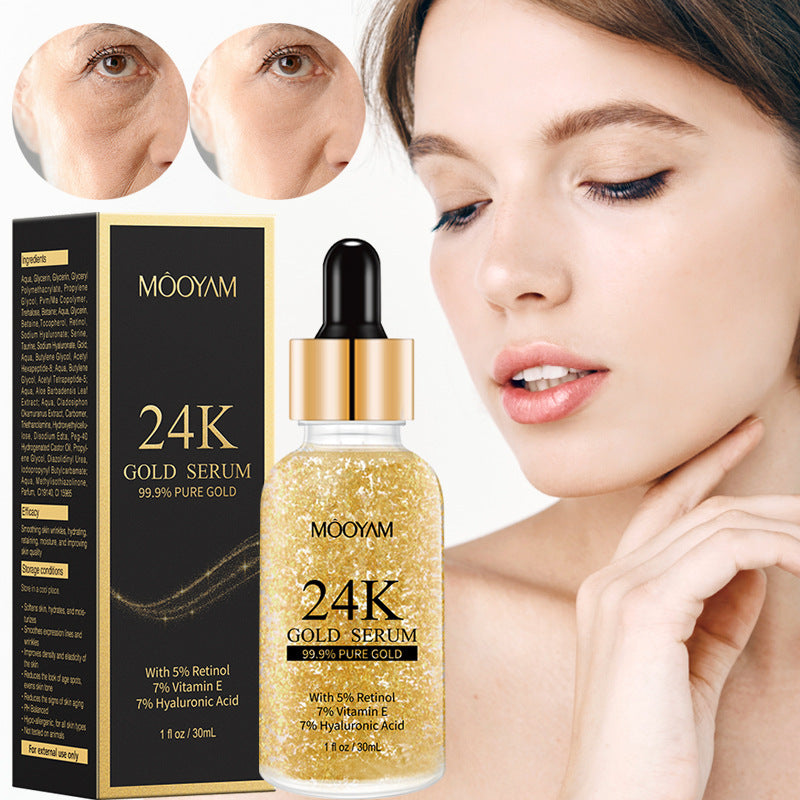 24K Gold Foil30mL Vitamin E Retinol Anti-wrinkle The Lifting Face Serum-c0eb76aac546c5456718420ee294896a
