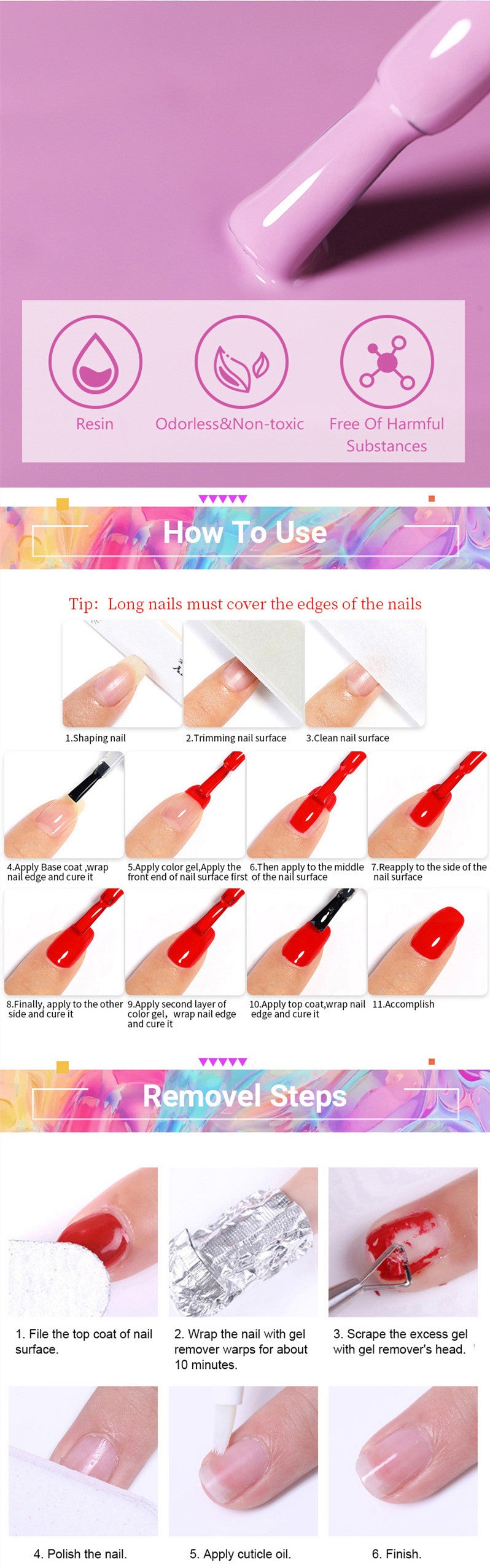 Removable Phototherapy Nail Polish-2c8ca3d71be406a150a848c8a75cf66