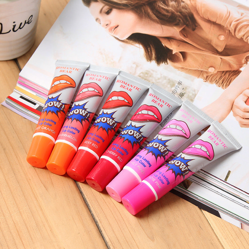 Amazing 6 Colors Peel Off Liquid Lipstick Waterproof Long Lasting Lip Gloss Mask Moisturizer Makeup Tear Pull Lip Lint Cosmetic-1ac1783021c9c92431cd0d3ab31f82a8