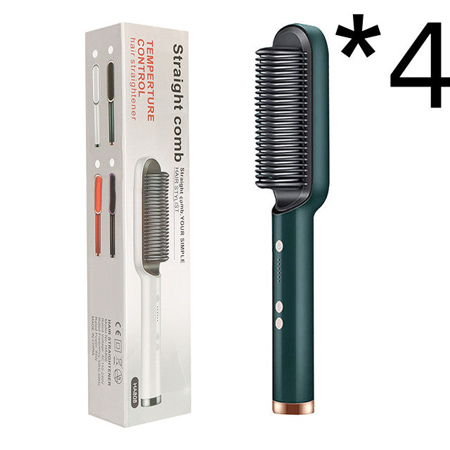 New 2 In 1 Hair Straightener Hot Comb Negative Ion Curling Tong Dual-purpose Electric Hair Brush-9a551255b09619ed0aa9f77b2d3a3ec0