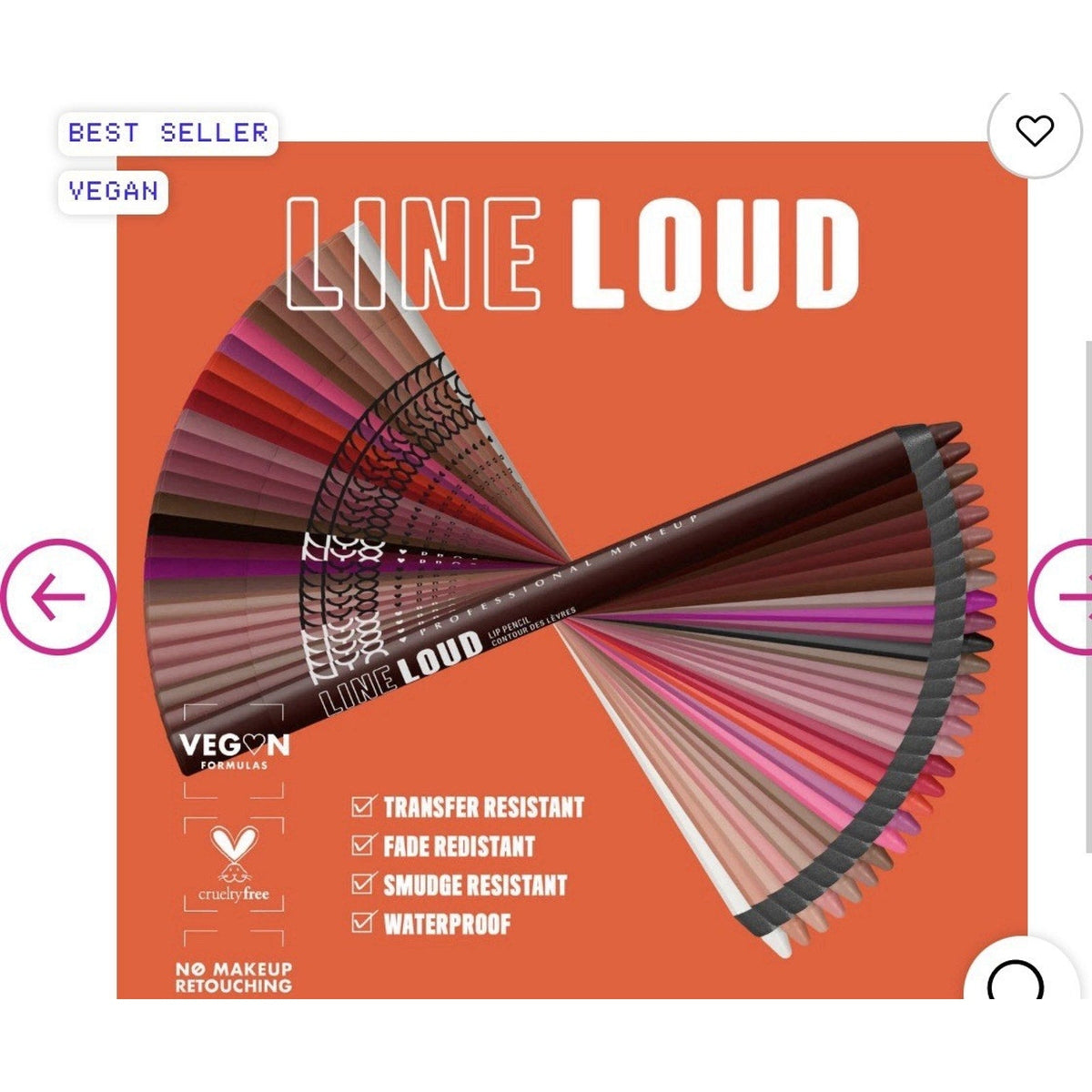 NYX Line Loud Vegan Longwear Lip Liner, Fierce Flirt – Set of 25-NYX Line Loud Vegan Longwear Lip Liner, Fierce Flirt – Set of 25