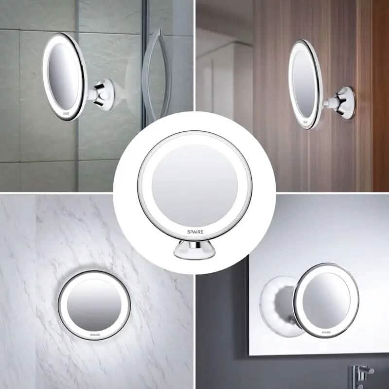 10X Magnifying LED Lighted Makeup Mirror-10X Magnifying LED Lighted Makeup Mirror