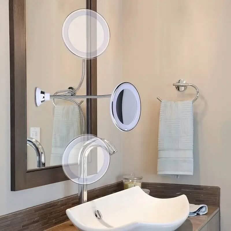 10X Magnifying LED Lighted Makeup Mirror-10X Magnifying LED Lighted Makeup Mirror