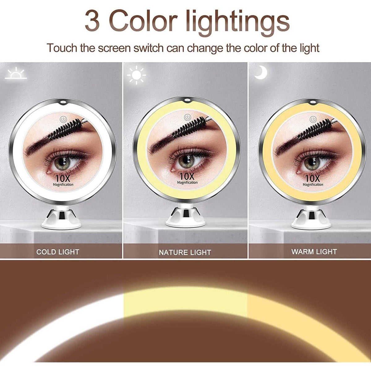 10X Magnifying Makeup Mirror with Lights-10X Magnifying Makeup Mirror with Lights