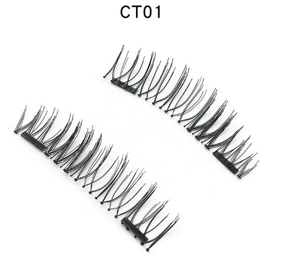 3D double magnet false eyelashes 24P double magnet false Mascara free magnetic false eyelash double magnet eyelashes-c638b1acf34758497ff7264e40af7738