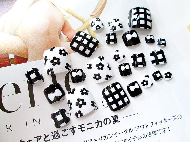 Pro Artificial Acrylic Toe Nails 24pcs Patch-d2e714db76c6708d117f4fbd6df7b5c7