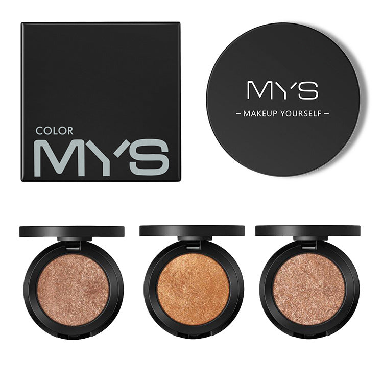 MYS Brand Face Makeup Powder 6 color Waterproof Minerals Shimmer Brightener Contour Glow Kit Bronzer Highlighter Makeup Palettes-49eb11128c0fd735f596f0a660963ff1