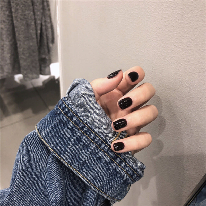 Ashionable Blue And Graffiti Pattern Wearable Fake Nails-72018047191f91fcf4206428c09c89b8