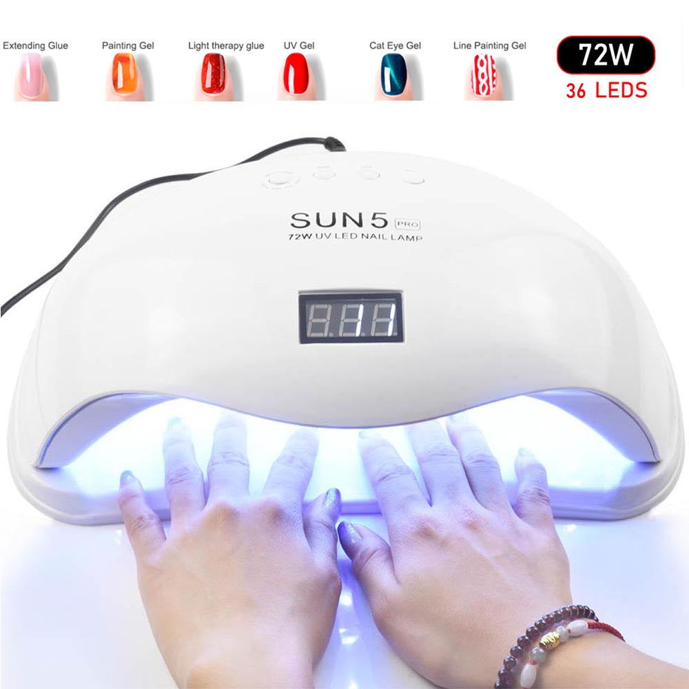 72W UVLED Dual Light Solar Nail Lamp-7978c51e0e25bc680bf749b647ffb71e