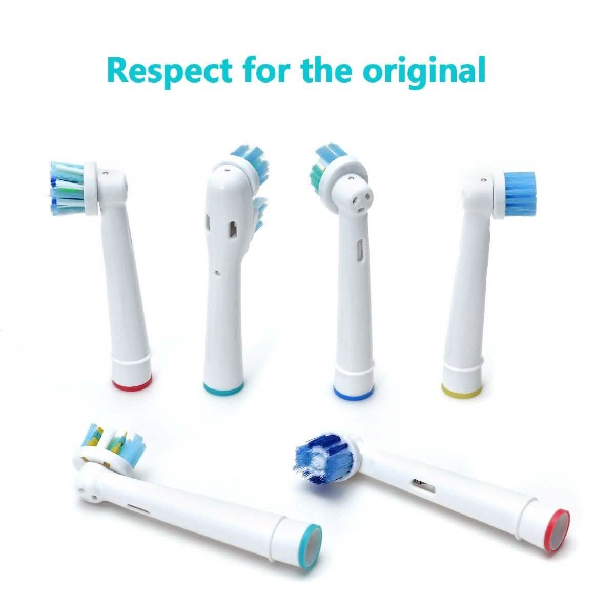 12-Pack: Assorted Clean Replacement Electric Toothbrush Heads-12-Pack: Assorted Clean Replacement Electric Toothbrush Heads