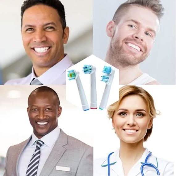 12-Pack: Clean Replacement Electric Toothbrush Heads-12-Pack: Clean Replacement Electric Toothbrush Heads
