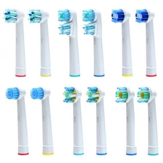 12-Pack: Clean Replacement Electric Toothbrush Heads-12-Pack: Clean Replacement Electric Toothbrush Heads