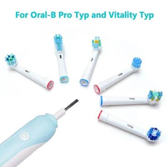 12-Pack: Clean Replacement Electric Toothbrush Heads-12-Pack: Clean Replacement Electric Toothbrush Heads