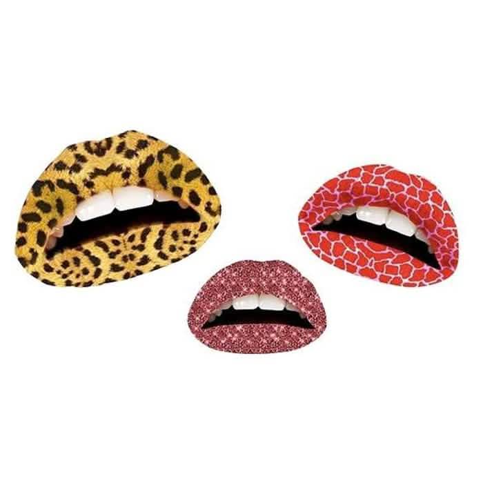 12-Pack: Colorful Temporary Lip Tattoo Set-12-Pack: Colorful Temporary Lip Tattoo Set
