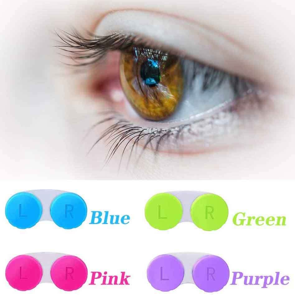 12-Pack: Colourful Contact Lens Case Box Holder-12-Pack: Colourful Contact Lens Case Box Holder
