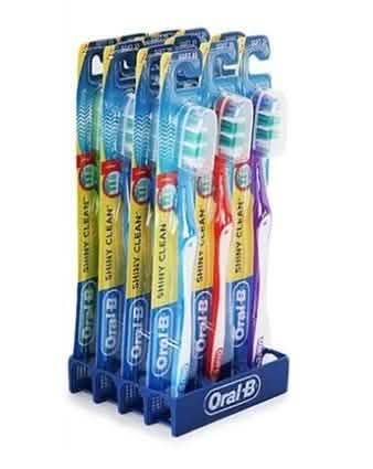 12-Pack: Oral-B Shiny Clean Toothbrush-12-Pack: Oral-B Shiny Clean Toothbrush