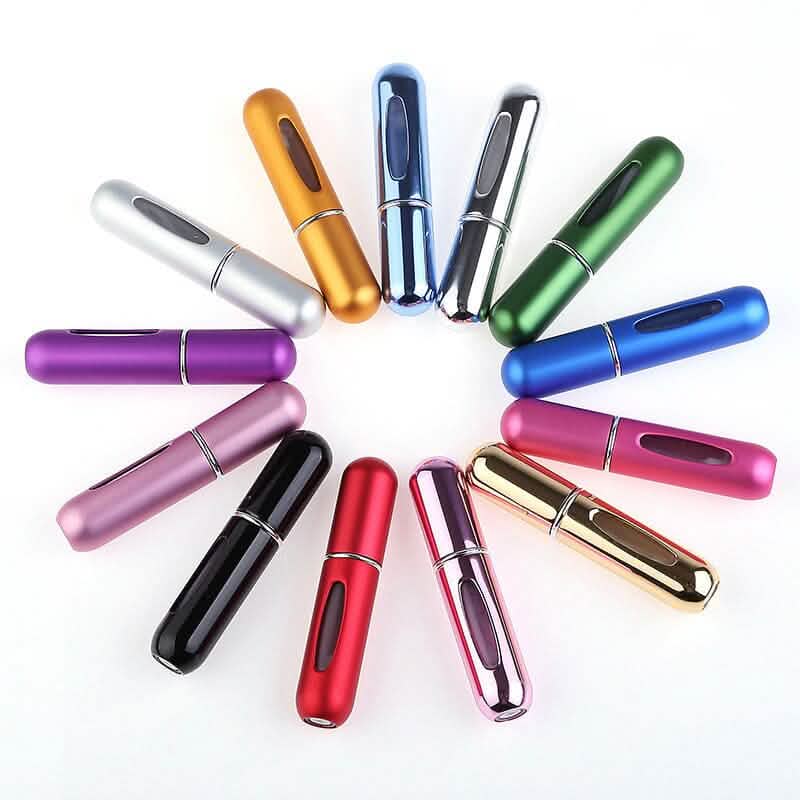 12-Pack: Portable Mini Refillable Perfume Atomizer Bottle-12-Pack: Portable Mini Refillable Perfume Atomizer Bottle
