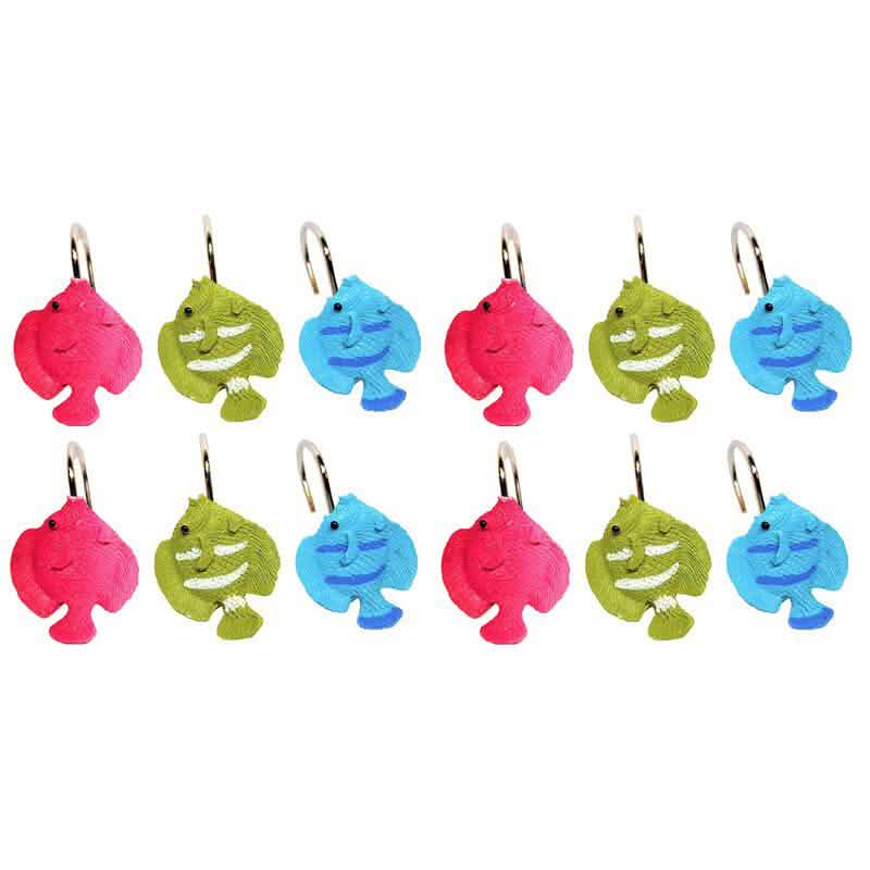 12-Pack: Shower Curtain Hooks-12-Pack: Shower Curtain Hooks