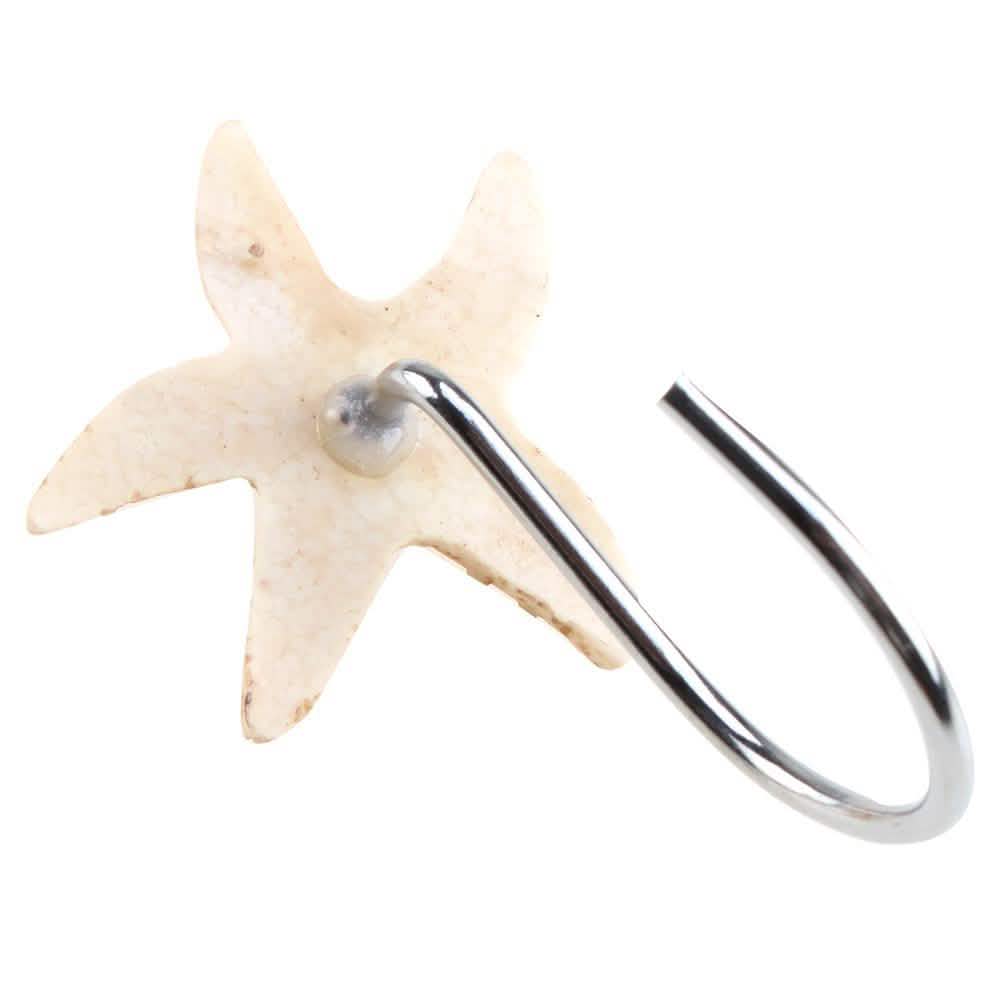 12-Piece: AGPTEK Decorative Seashell Shower Curtain Hooks-12-Piece: AGPTEK Decorative Seashell Shower Curtain Hooks