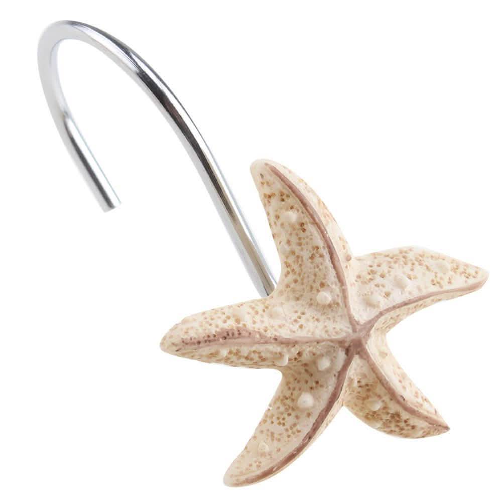 12-Piece: AGPTEK Decorative Seashell Shower Curtain Hooks-12-Piece: AGPTEK Decorative Seashell Shower Curtain Hooks