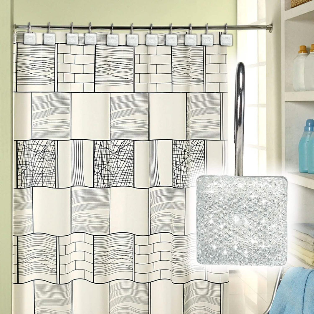 12-Piece: Decorative Shower Curtain Hooks Bathroom-12-Piece: Decorative Shower Curtain Hooks Bathroom