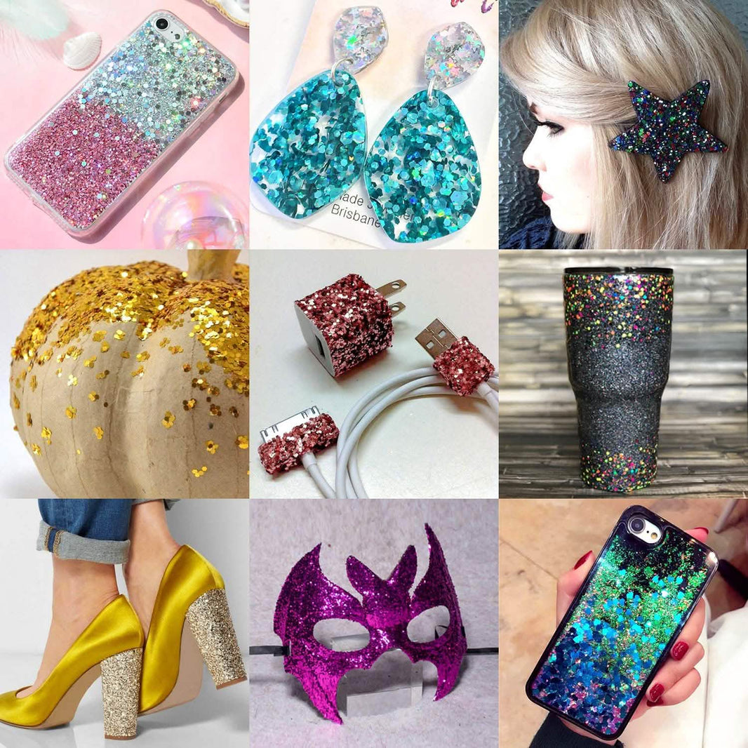 12-Piece: Holographic Chunky Glitters-12-Piece: Holographic Chunky Glitters