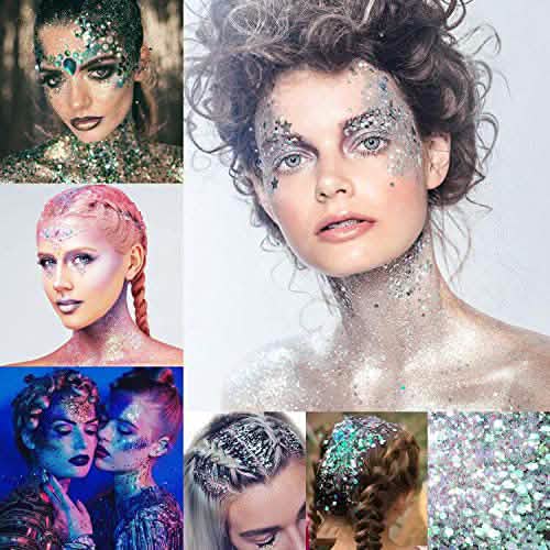 12-Piece: Holographic Chunky Glitters-12-Piece: Holographic Chunky Glitters