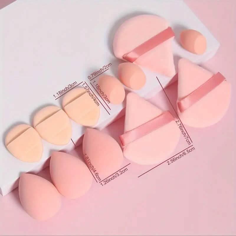 12-Piece Set: All-Purpose Makeup Sponge Puffs-12-Piece Set: All-Purpose Makeup Sponge Puffs