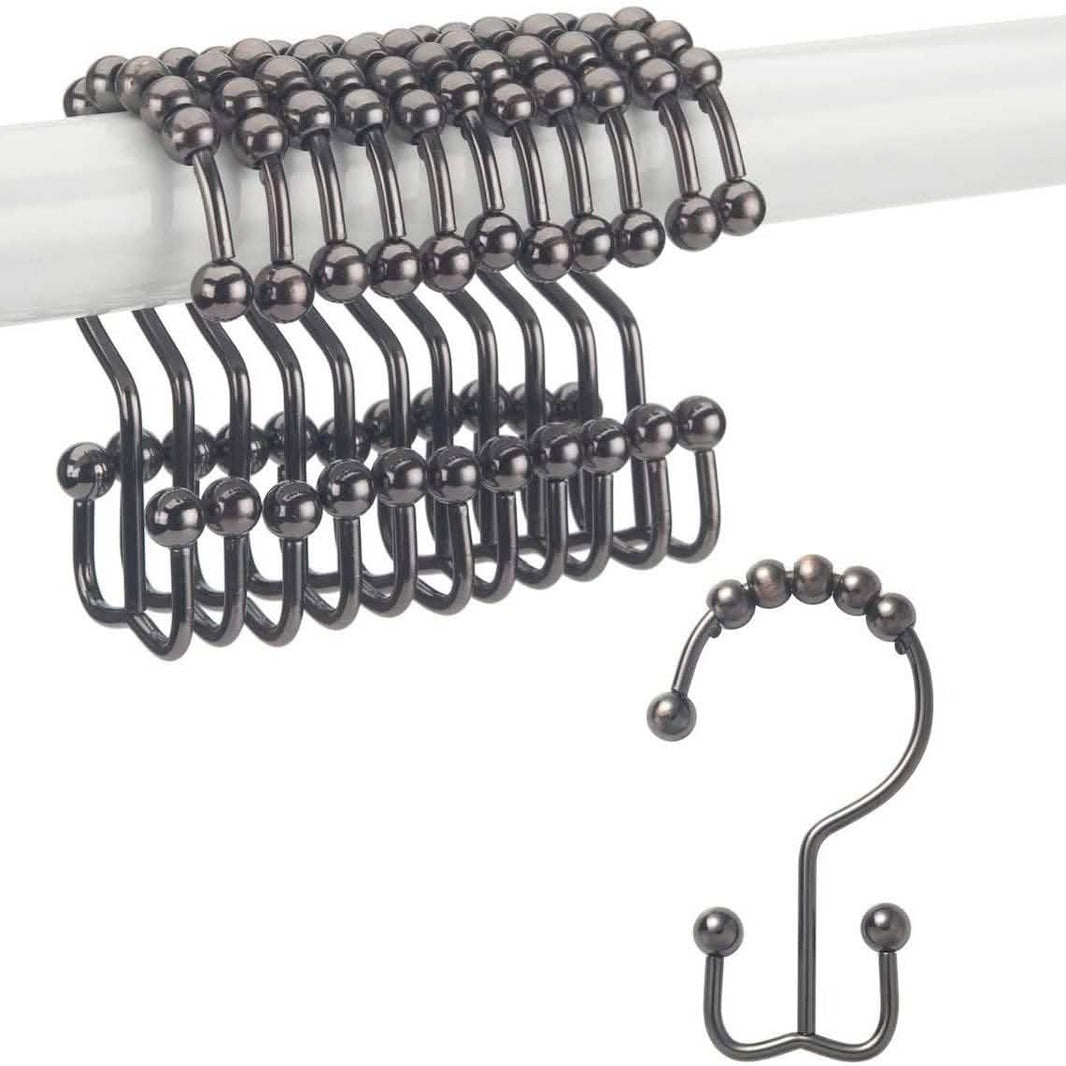 12-Piece Set: Titanker Shower Curtain Hooks Rings-12-Piece Set: Titanker Shower Curtain Hooks Rings