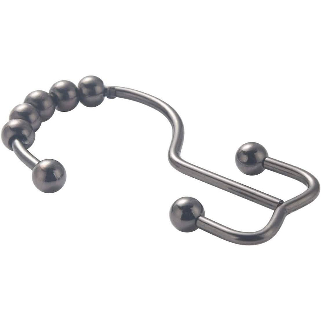 12-Piece Set: Titanker Shower Curtain Hooks Rings-12-Piece Set: Titanker Shower Curtain Hooks Rings