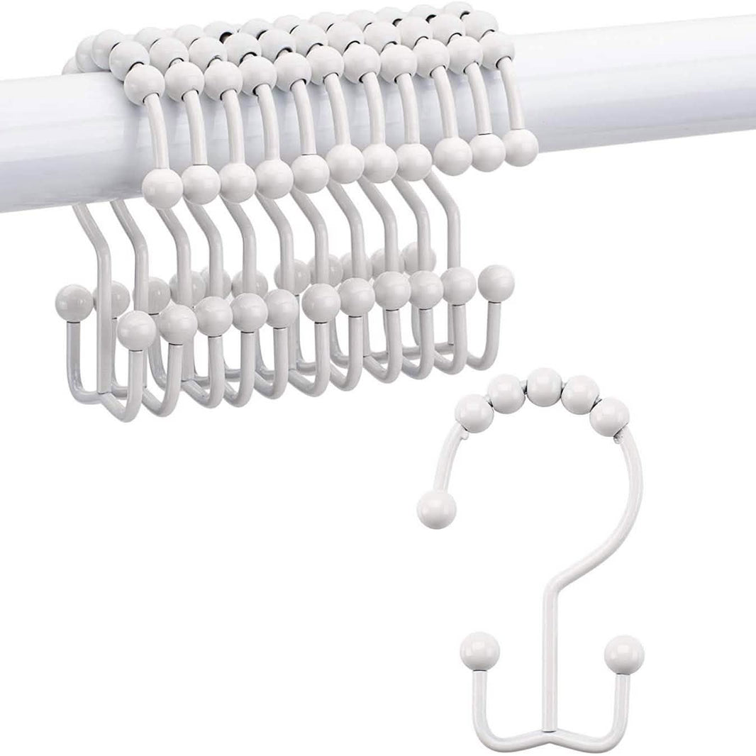 12-Piece Set: Titanker Shower Curtain Hooks Rings-12-Piece Set: Titanker Shower Curtain Hooks Rings