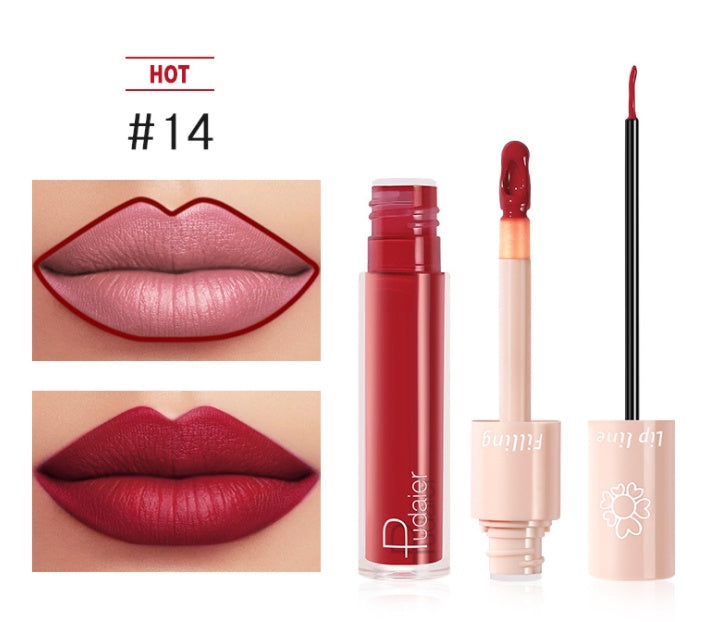 Pudaier Dual Lipstick Lip Gloss Liquid Lipstick-9f85301c6c93dda326cf59d0b2bc8ab0