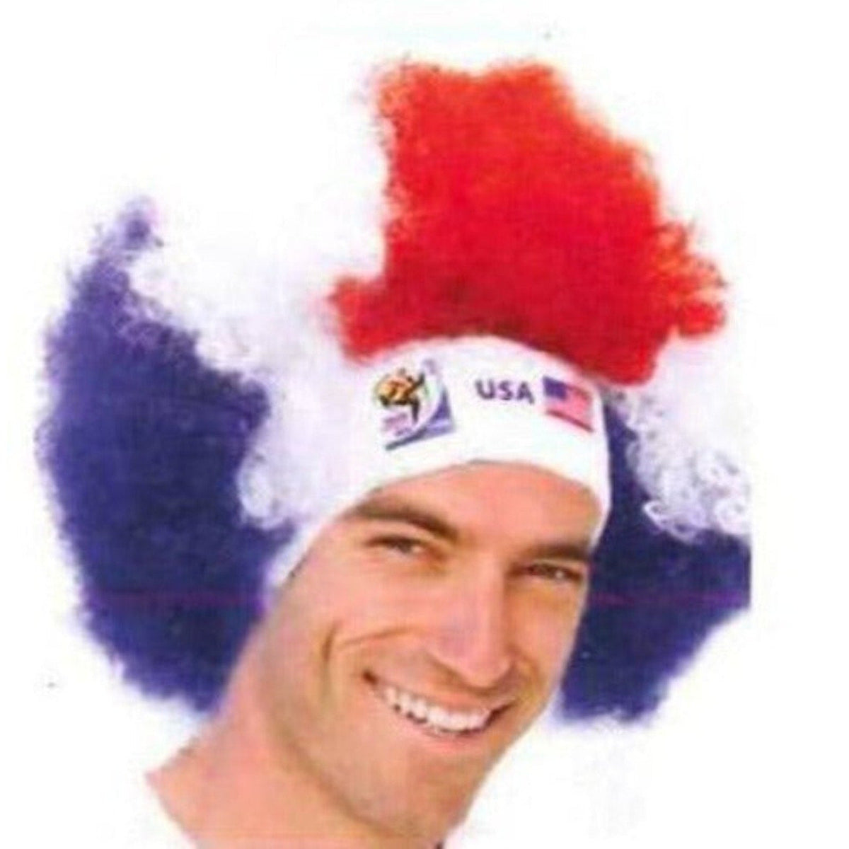 France World Cup Soccer Afro Wig 25-Count Case Pack – Official FIFA Licensed Retro Fan Gear-France World Cup Soccer Afro Wig 25-Count Case Pack – Official FIFA Licensed Retro Fan Gear