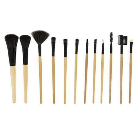 13-Piece Set: Makeup Brush Set with Faux Leather Case-13-Piece Set: Makeup Brush Set with Faux Leather Case