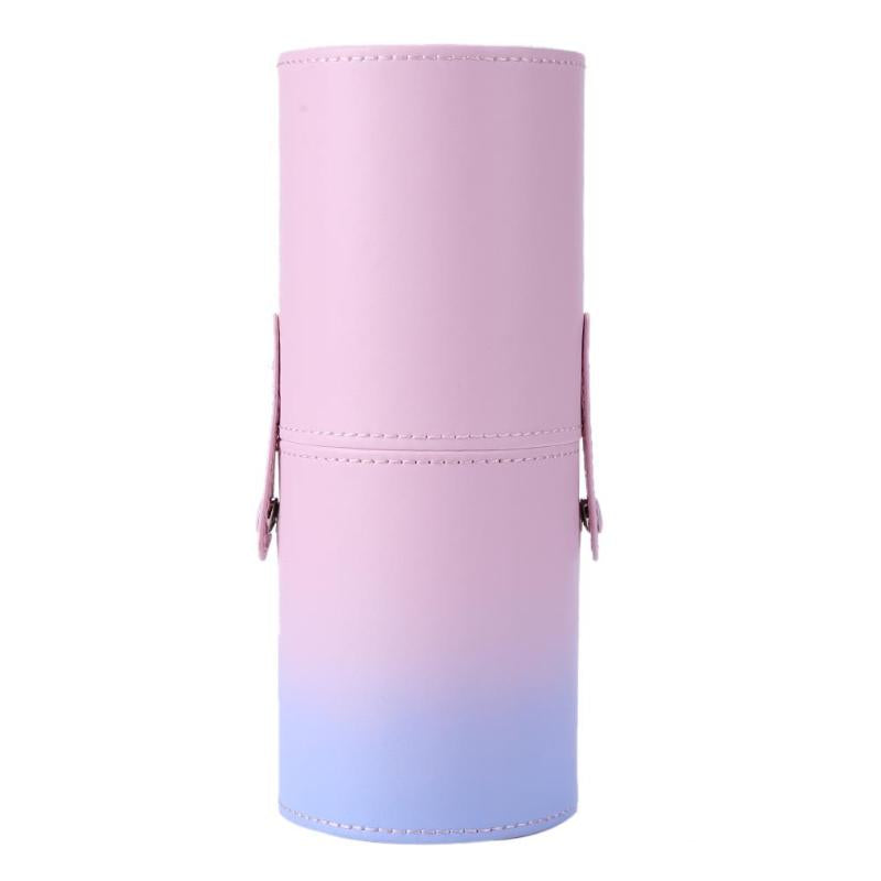 Gradient PU Leather Makeup Brush Holder Cup-e71affbfa22975155c02ac15ada27e81