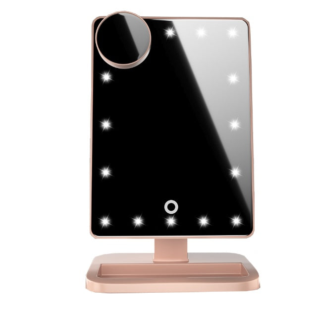Touch Screen Makeup Mirror With 20 LED Light Bluetooth Music Speaker 10X Magnifying Mirrors Lights-4ab547abaa4c3516374d1f5129955b19