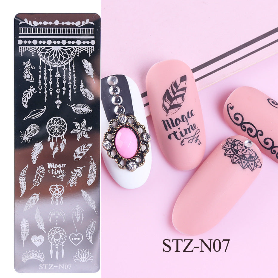 Nail print long steel plate-698a799b41f0adce0fffc0df55f921b0