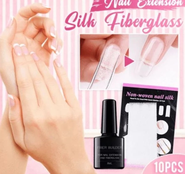 Nail extension fiberglass fiberglass+Fiber Builder Gel-89662266b1066f28f0e69b43ad9d2c9c