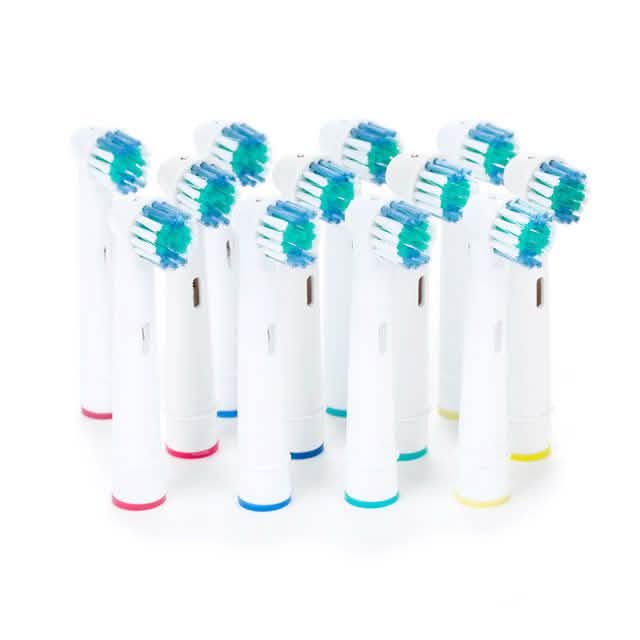 12-Pack: Oral-B Compatible Color Coding Toothbrush Heads-12-Pack: Oral-B Compatible Color Coding Toothbrush Heads