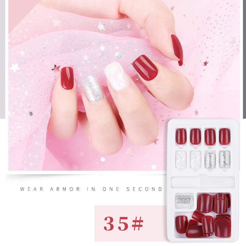 30pcs Detachable False Nail Artificial Tips Set Full Cover for Short Decoration-b79e87088d26106d2390eaa91f8b0fcd
