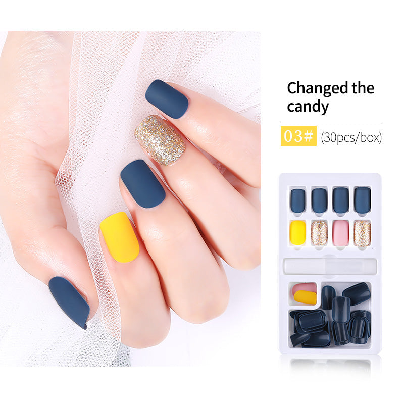 30pcs Detachable False Nail Artificial Tips Set Full Cover for Short Decoration-178531581ebe79769ed5d663075b053e
