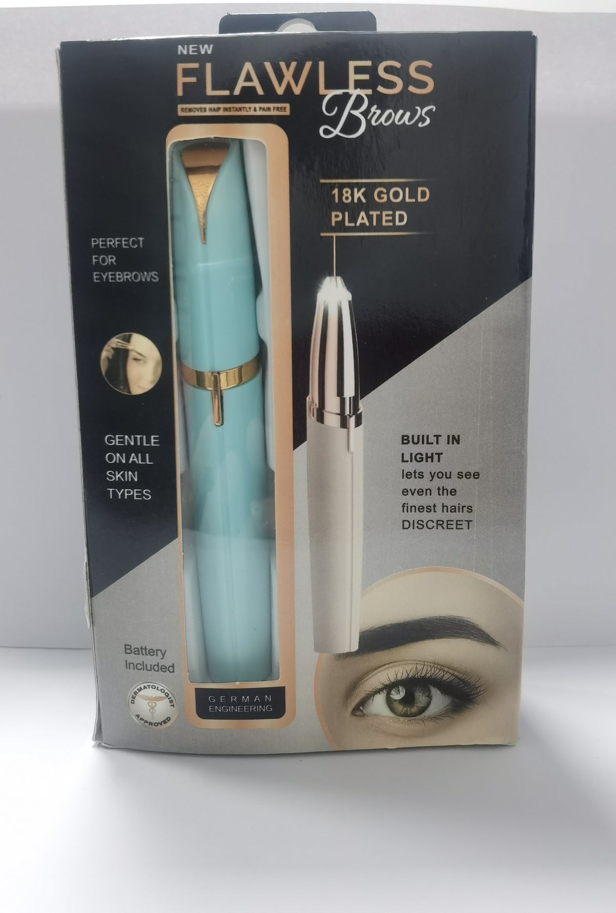 Mini Electric Eyebrow Trimmer Lipstick Brows Pen Hair Remover Painless Razor Epilator with LED Light-c56578d6d2c556ef279ce817b8c55181