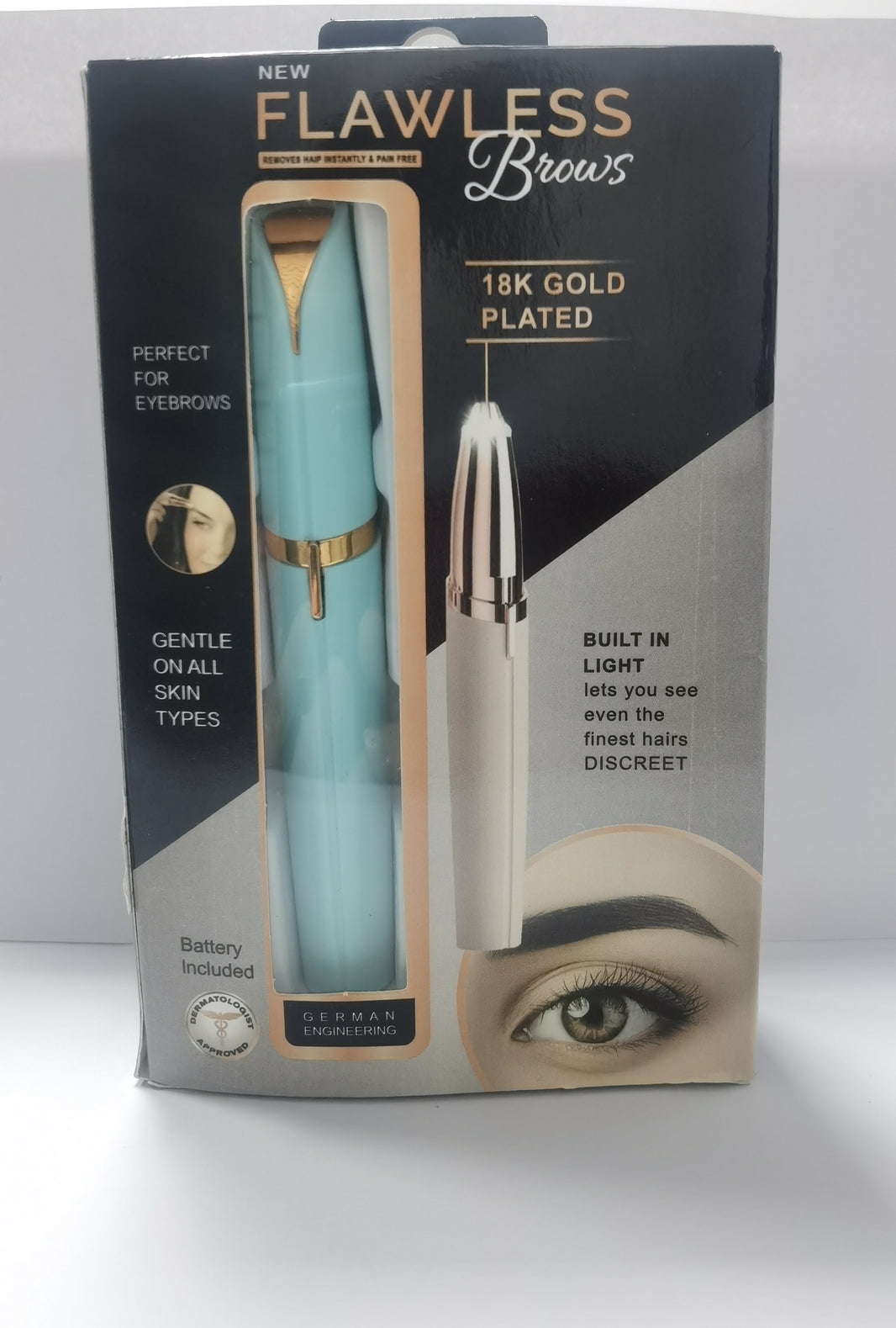Mini Electric Eyebrow Trimmer Lipstick Brows Pen Hair Remover Painless Razor Epilator with LED Light-c56578d6d2c556ef279ce817b8c55181