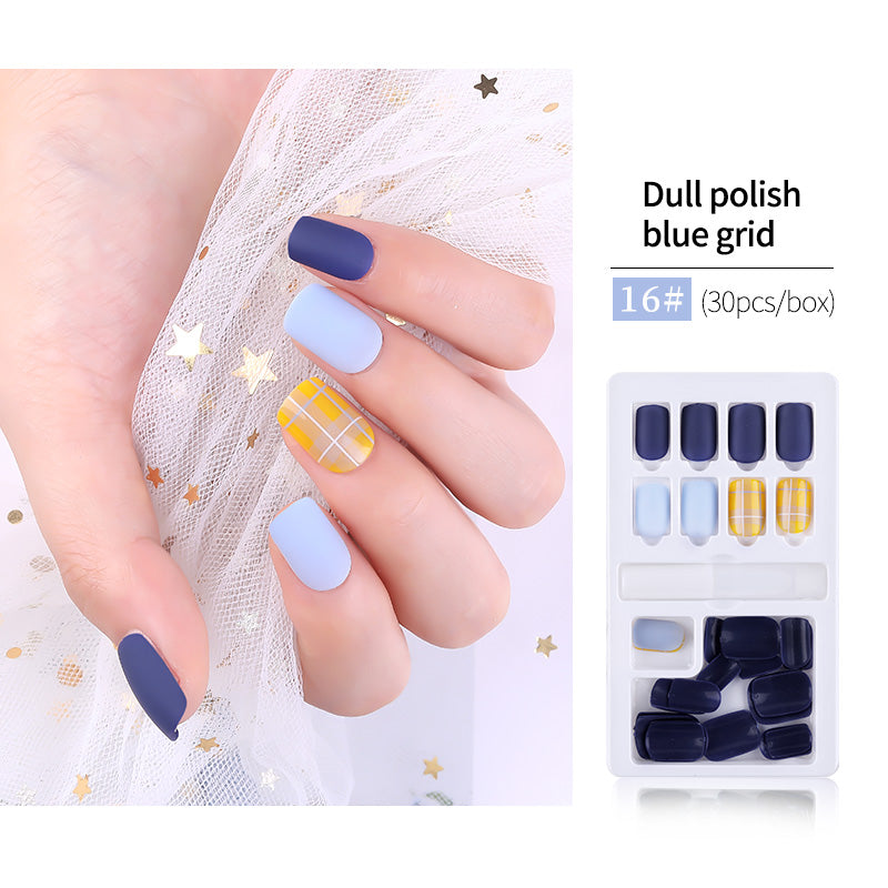 30pcs Detachable False Nail Artificial Tips Set Full Cover for Short Decoration-d43dc069b514f64a1750137143fbd894