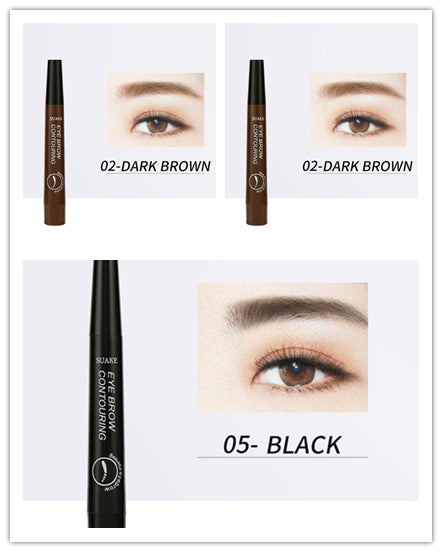 Four-headed Eyebrow Pencil Long-lasting No Blooming-bfcd362fa13dbd4c72b0420ee1ff4406